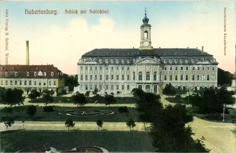 Schloss Hubertusburg, Wermsdorf, Postkarte