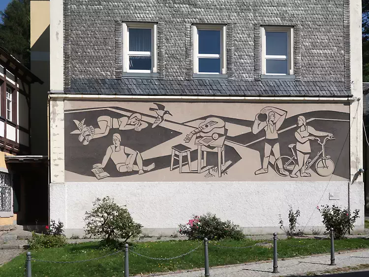 Wandbild Oberschule Geising, Osterzgebirge