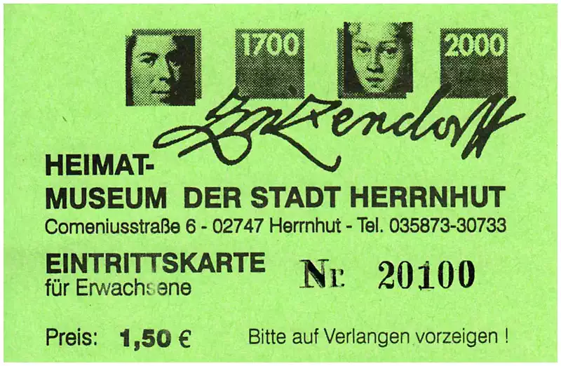 Ticket Heimatmuseum Herrnhut