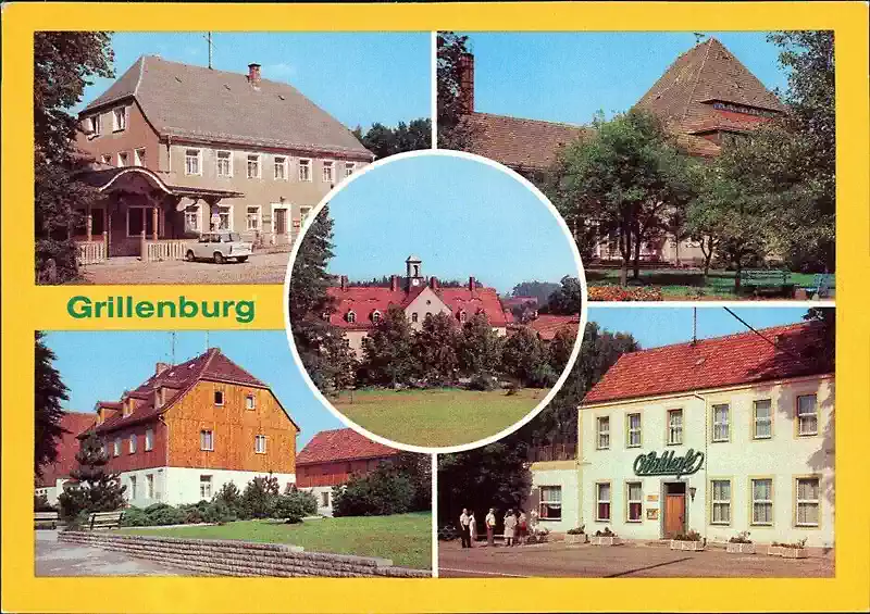 Grillenburg, Postkarte DDR