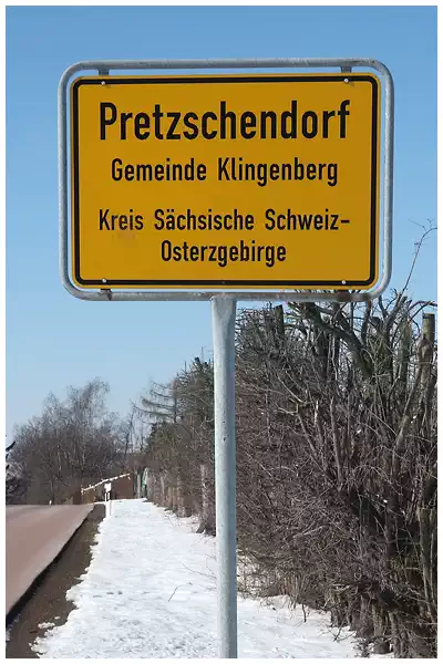 Pretzschendorf, Ortsteil der Gemeinde Klingenberg