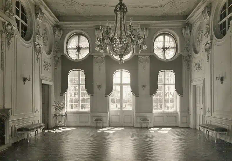 Möbius, Walter: Schloss Oberlichtenau, Inneres, Festsaal, 1935