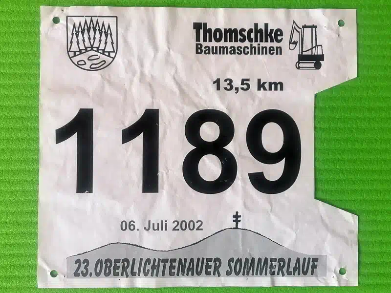 Oberlichtenauer Sommerlauf 2002 - Startnummer