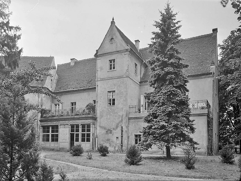 Möbius, Walter. Schloss Jahnishausen, Rückseite, 1937