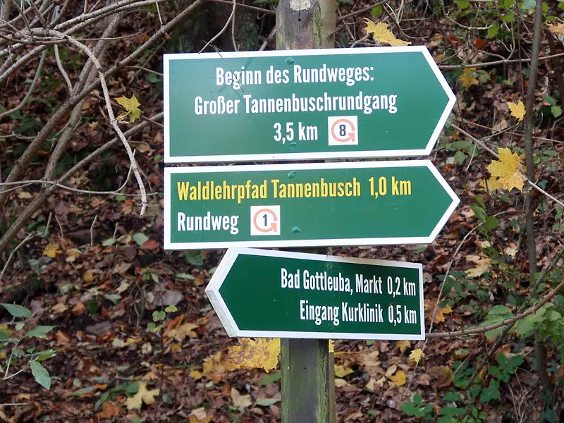 Bad-Gottleuba, verlaufen beim Wandern unmöglich