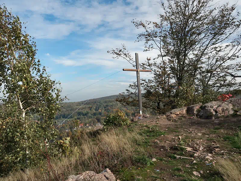 Tannenbusch bei Bad Gottleuba, Gipfelkreuz