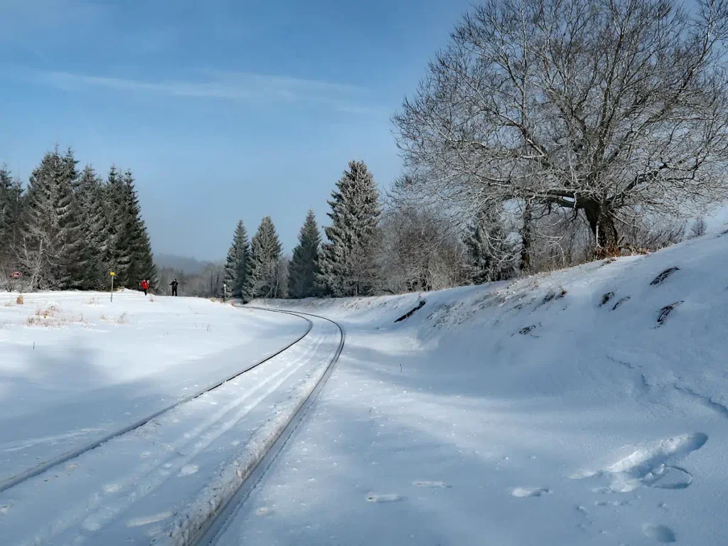 Eisenbahnstrecke nach Moldava / Moldau