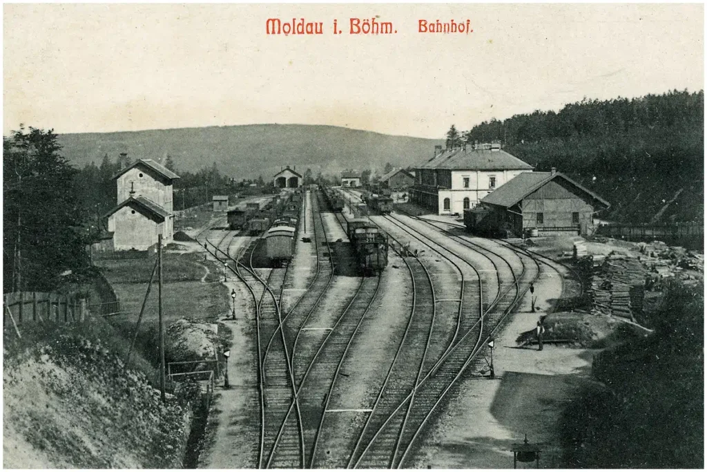 Moldau. Bahnhof, 1901