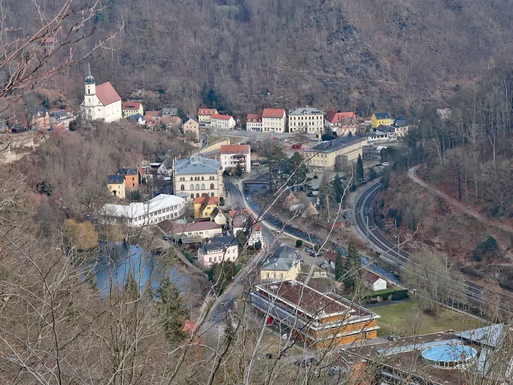 Heinrichseck, Blick auf Tharandt