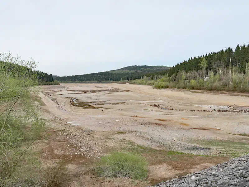 Talsperre Lichtenberg Vorsperre, ohne Wasser 2025