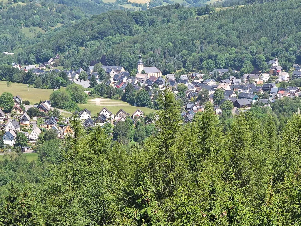 Blick auf Geising, Osterzgebirge