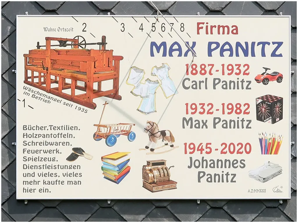 Sonnenuhr Firma Panitz
